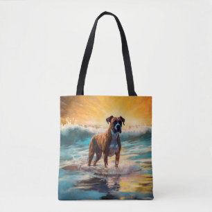 Bolsa Tote Pintura de Surf da Praia Boxer