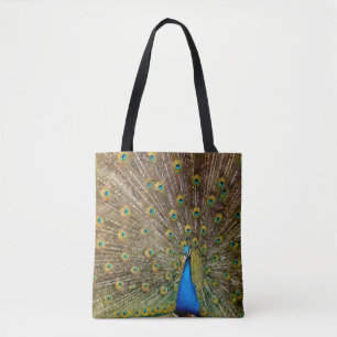 Bolsa Tote Pintura de Trabalho de arte de Peacock Pattern