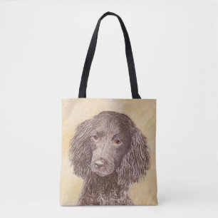 Bolsa Tote Pintura do American Water Spaniel - Arte Original 