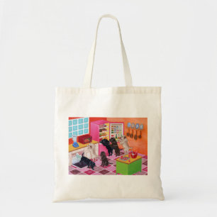 Bolsa Tote Pintura do partido da cozinha de Labrador