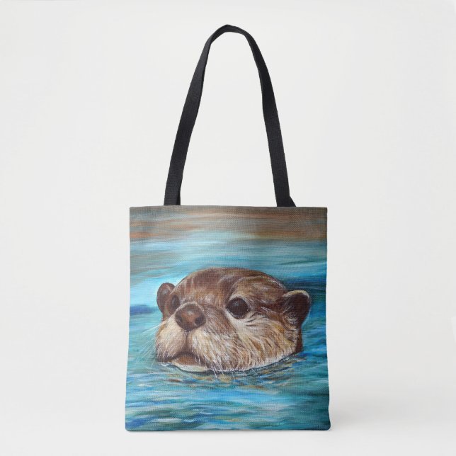 Bolsa Tote Pintura do Rio Otter (Frente)