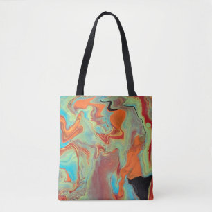 Bolsa Tote Pintura em acrílico