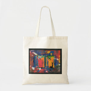 Bolsa Tote Pintura em acrílico original do estilo Peter Max