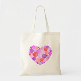 Bolsa Tote Pintura em Aquarela Rosa e Púrpura