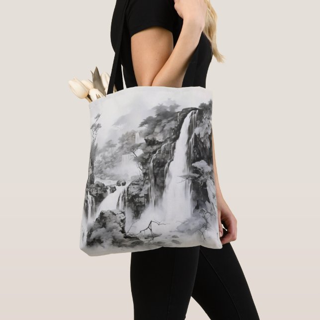 Bolsa Tote Pintura em Cascas (Close Up)