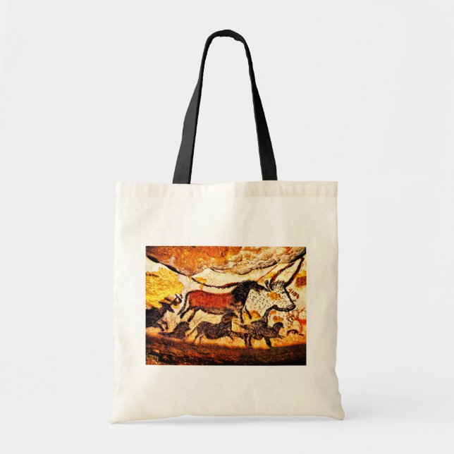 Bolsa Tote Pintura em Caverna Lascaux (Frente)