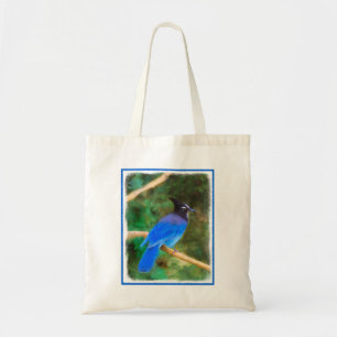Bolsa Tote Pintura em Jay de Steller - Arte original de páss