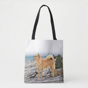 Bolsa Tote Pintura em Seashore - Arte Canina