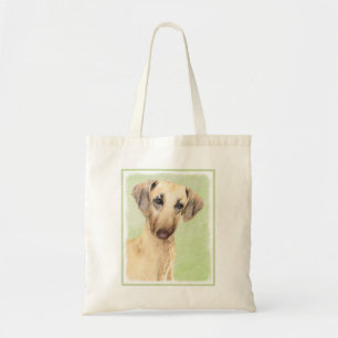 Bolsa Tote Pintura em Sloughis - Arte Cachorra Original