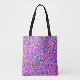 Bolsa Tote Pintura multicoloração da fissura com brilho