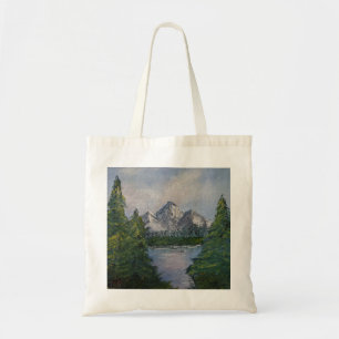Bolsa Tote Pintura no estilo Bob Ross #2