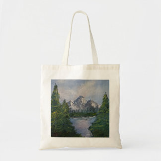 Bolsa Tote Pintura no estilo Bob Ross #2