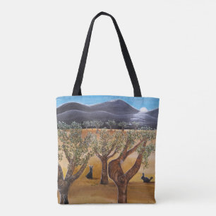 Bolsa Tote Pintura Olivar de Noite por Alfred Fox