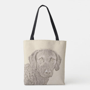 Bolsa Tote Pintura Original para Cão na Baía de Chesapeake