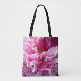 Bolsa Tote *~* Pintura Original Peony Floral AR1 Pintura