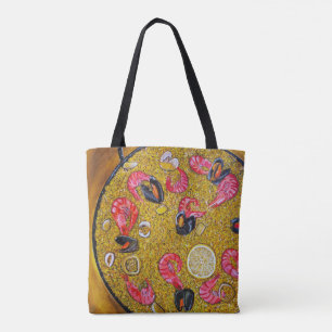 Bolsa Tote Pintura Paella De Marisco por Alfred Fox