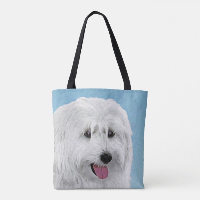 Bolsa Tote Pintura Polonesa De Ovinos - Arte Canina (Verso)