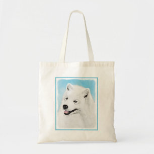 Bolsa Tote Pintura Samoyed - Arte Cachorra Original