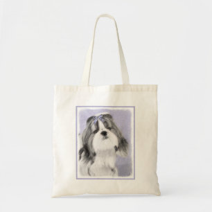 Bolsa Tote Pintura Shih Tzu - Arte Cachorra Original