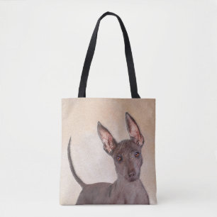 Bolsa Tote Pintura Xoloitzcuintli - Arte Cachorra Original