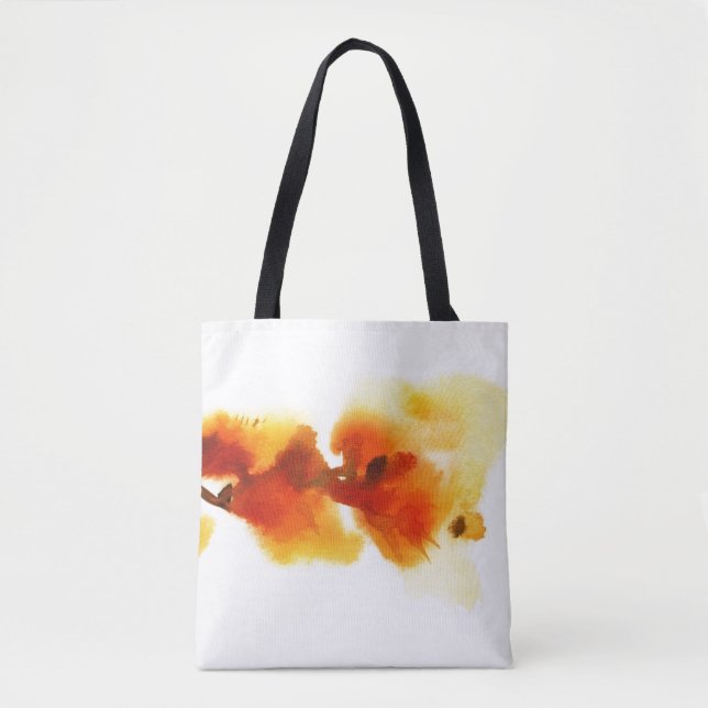 Bolsa Tote Pinturas florais abstratas 2 da aguarela (Frente)