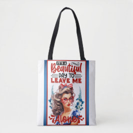 Bolsa Tote Pinup retroamericano é um belo dia