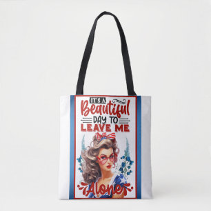 Bolsa Tote Pinup retroamericano é um belo dia