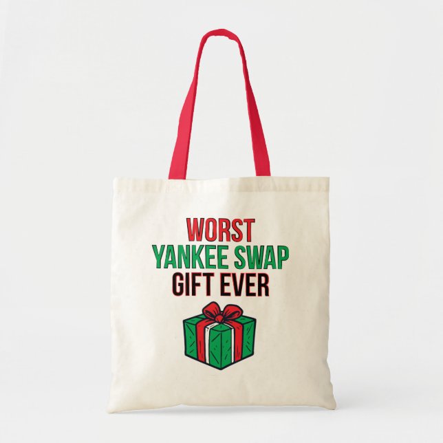 Bolsa Tote Pior presente de Yankee Swap de sempre (Frente)