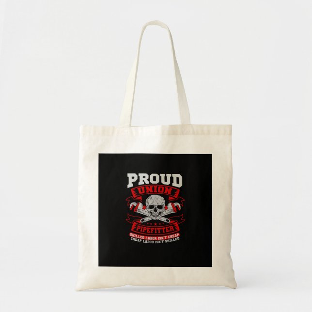 Bolsa Tote Pipefitter Steamfitter Plumber - Trabalho Qualific (Frente)