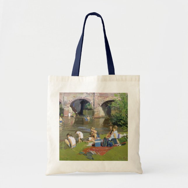 Bolsa Tote Piquenique pelo rio Withypool (Frente)