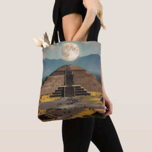 Bolsa Tote Pirâmide da Lua, Teotihuacan, Viagem do México