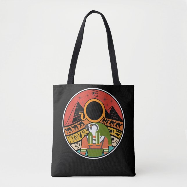 Bolsa Tote Pirâmides Egípcias do Falcão Horus (Frente)
