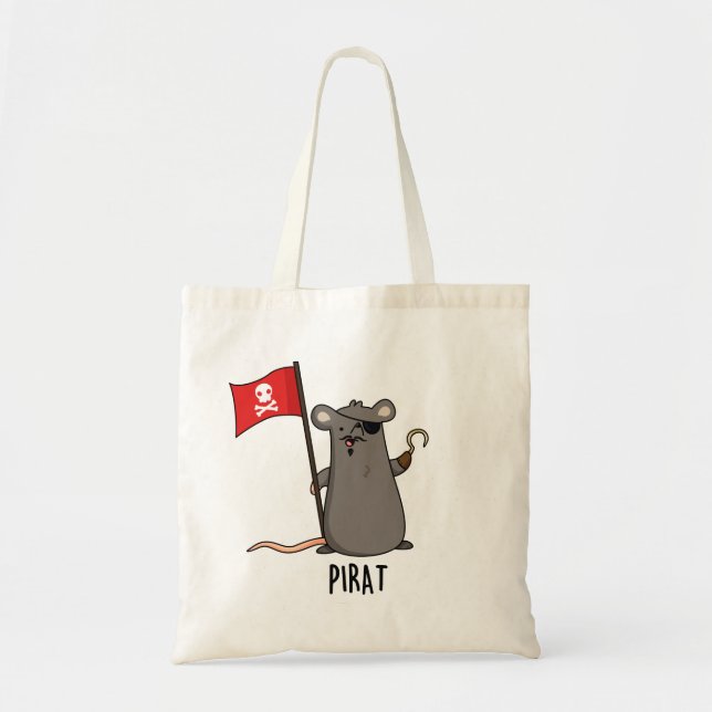 Bolsa Tote Pirat Funny Pirate Rat Pun (Frente)