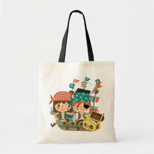 Bolsa Tote Piratas com tesouro
