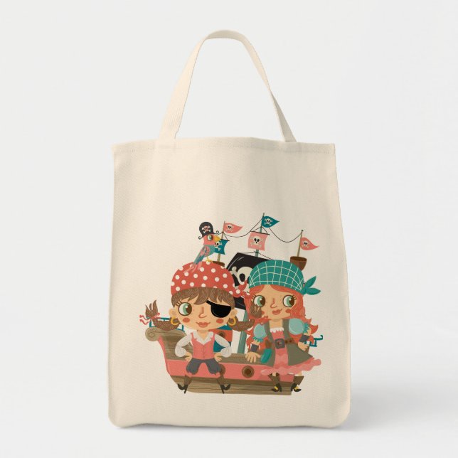Bolsa Tote Piratas femininos (Frente)