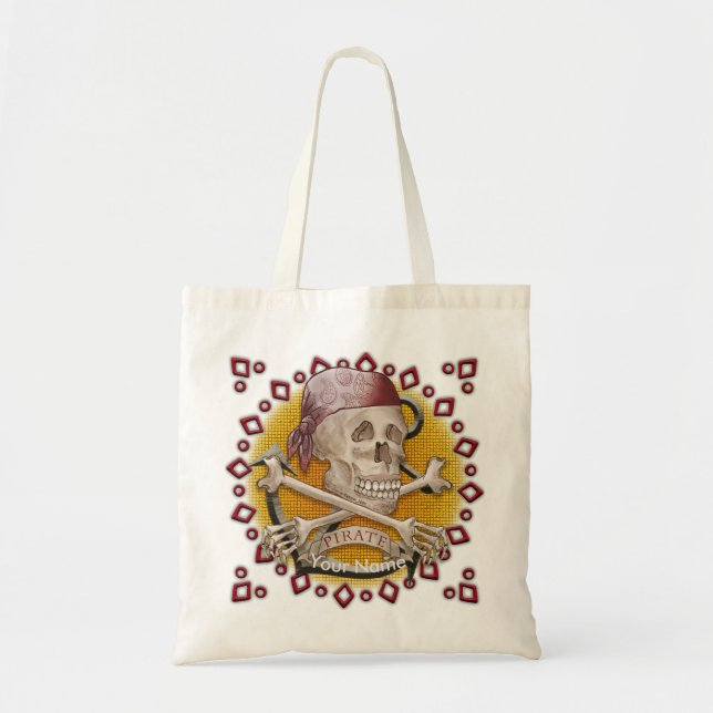 Bolsa Tote Pirate Bones Tote Bag (Frente)
