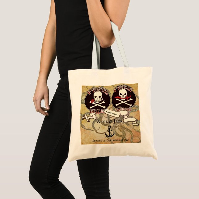 Bolsa Tote Pirate Wedding (Frente (produto))