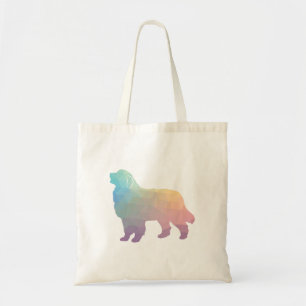 Bolsa Tote Pirenéus excelentes Cães Raça Geo Silhouette Paste