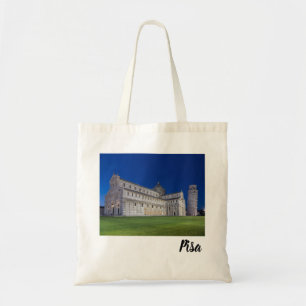 Bolsa Tote Pisa Leanding Tower Night Panorama Itália Gift