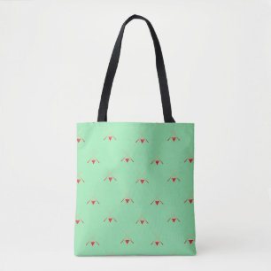 Bolsa Tote piscina de bilhar em verde