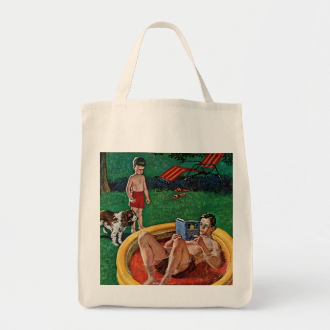 Bolsa Tote Piscina vadeando (Frente)