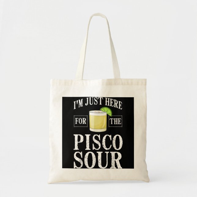 Bolsa Tote Pisco Sour Recipe Peruano Chileno (Frente)