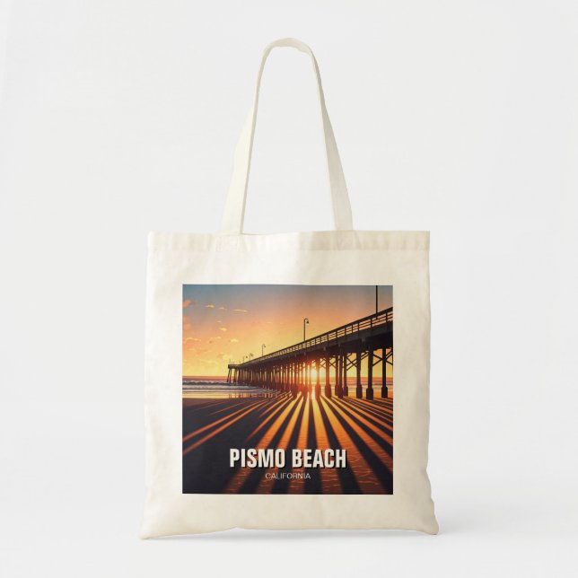 Bolsa Tote Pismo Beach Pier California (Frente)