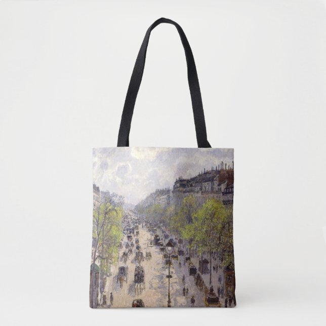 Bolsa Tote Pissarro - Boulevard Montmartre, Primavera (Frente)