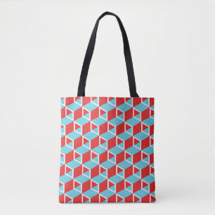 Bolsa Tote Pista colorido isométrico com padrão uniforme