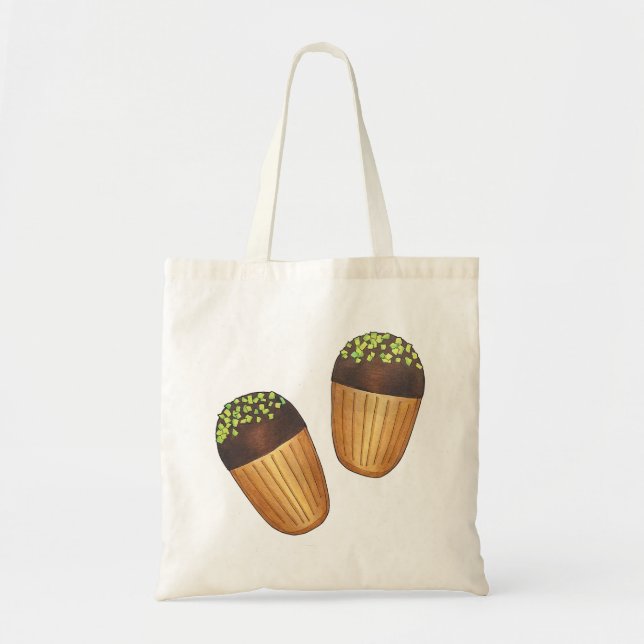 Bolsa Tote Pistachio Madeleines French Pastry Pastries Baking (Frente)