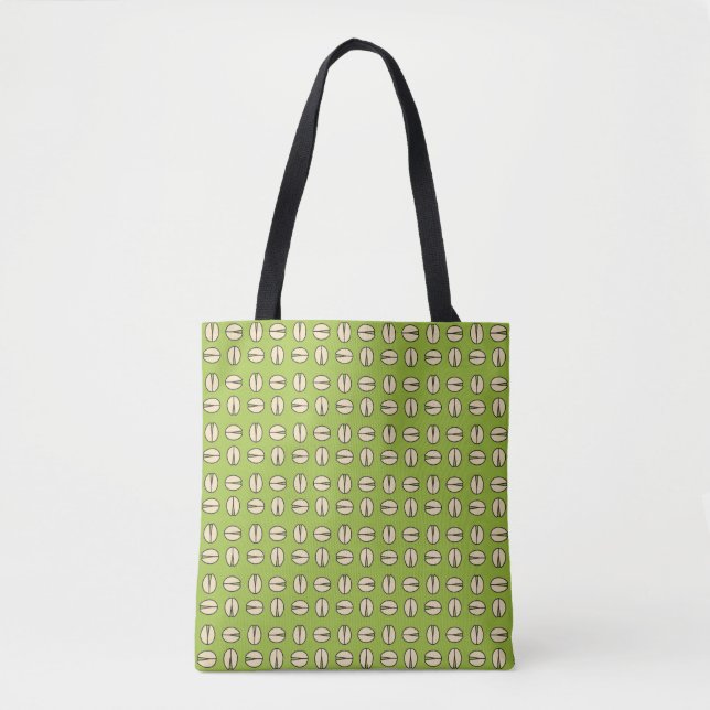 Bolsa Tote Pistachio Nut Padrão Sem Costura (Frente)