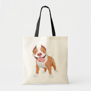 Bolsa Tote Pit Bull Sorridente Feliz
