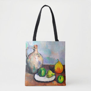 Bolsa Tote Pitcher e Fruta, Paul Cezanne