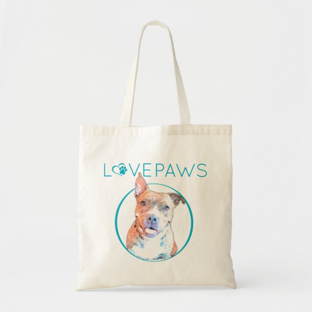 Bolsa Tote Pittie Love Tote Bag (Frente)